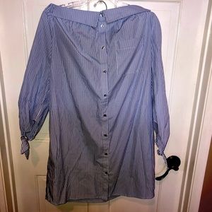 Beige by ECI Off shoulder shirtdress size 8